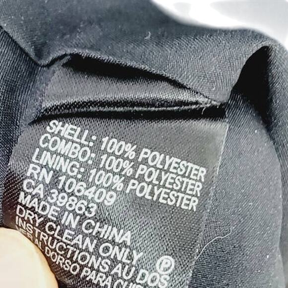 Catherine Malandrino Black Pleated Chiffon Bodice Fit & Flare Dress - Size 8 - Picture 7 of 7